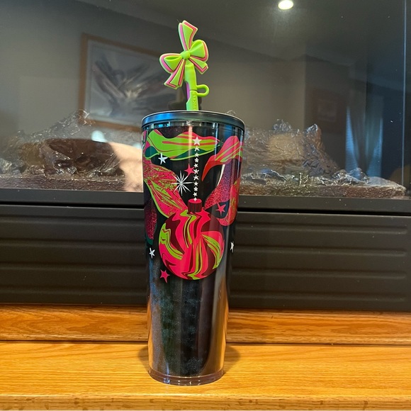Starbucks Other - NWT Starbucks 2023 Limited Edition Ornament Holiday Ribbon Straw Tumbler 24 Floz
